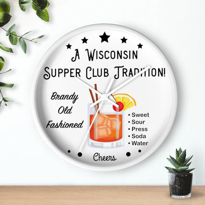 Wisconsin Supper Club Tradition - Wall clock