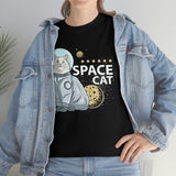 Cute Space Cat - Unisex Heavy Cotton Tee