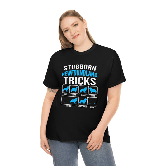 Stubborn Newfoundland Tricks - Unisex Heavy Cotton Tee