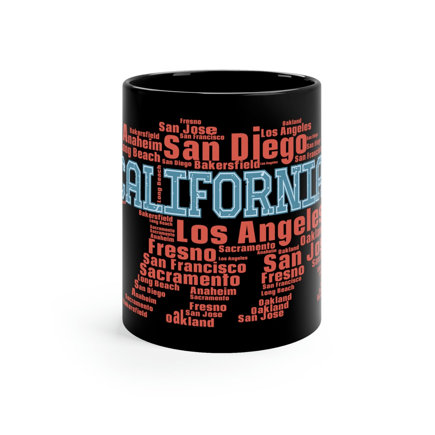 California Bear - Retro - 11oz Black Mug