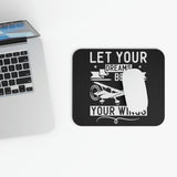 Let Your Dreams Be Your Wings - White - Mouse Pad (Rectangle)