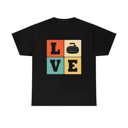 Love - Curling - Unisex Heavy Cotton Tee