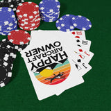Happy Aircraft Owner - Retro - Custom Poker Cards