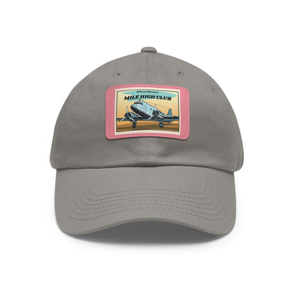 Mile High Club - DC3 - Dad Hat with Leather Patch