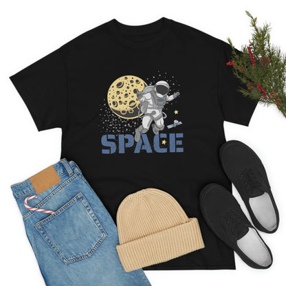 Astronaut - Satellite - Unisex Heavy Cotton Tee