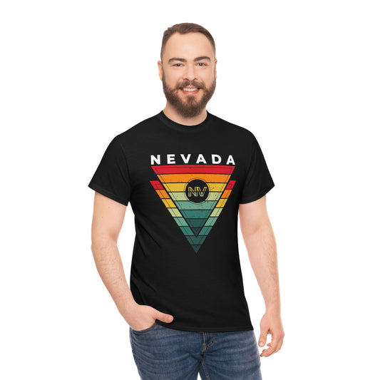 Nevada Retro - NV - Unisex Heavy Cotton Tee