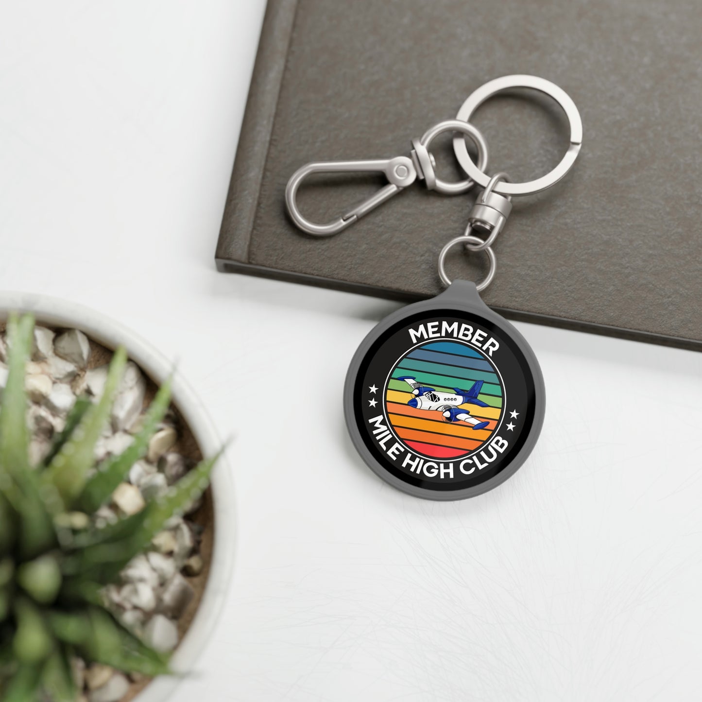 Mile High Club - Member - Circle - Keyring Tag