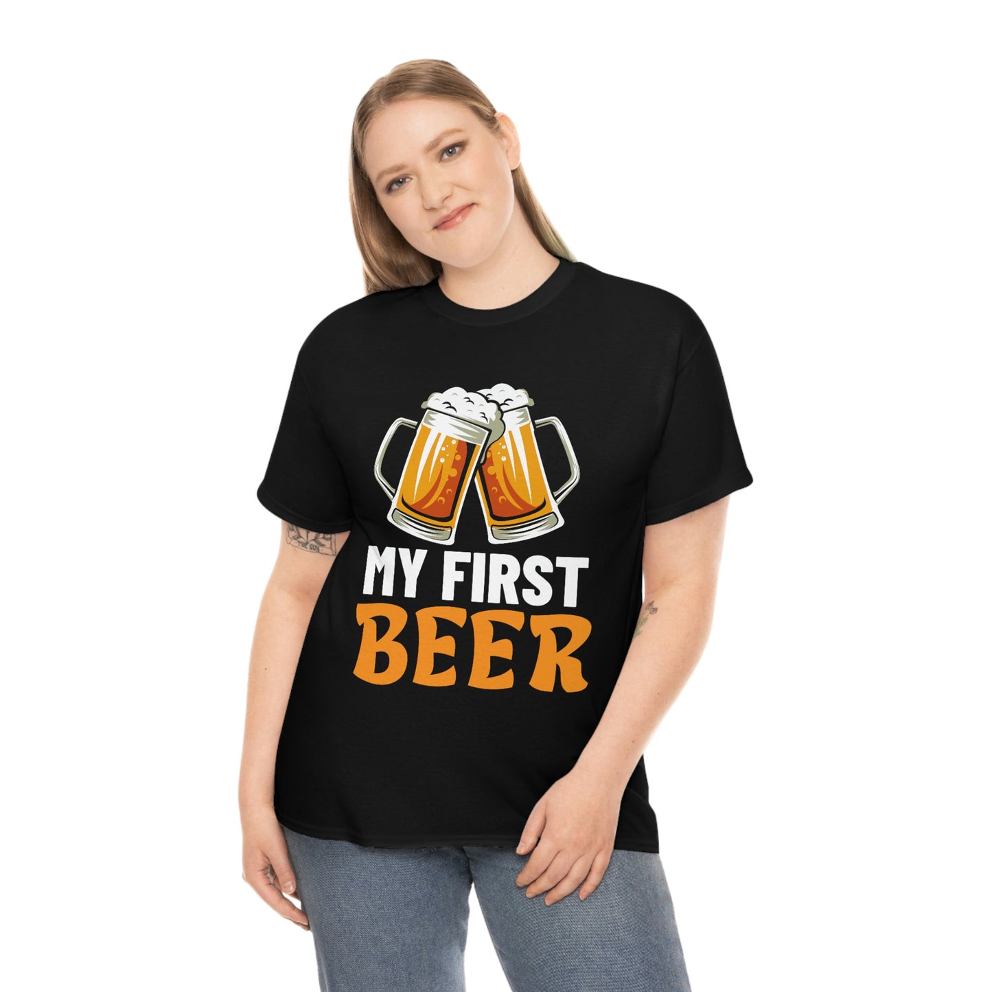 My First Beer - Unisex Heavy Cotton Tee