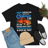 American Vintage Racers Classic Car - Unisex Heavy Cotton Tee