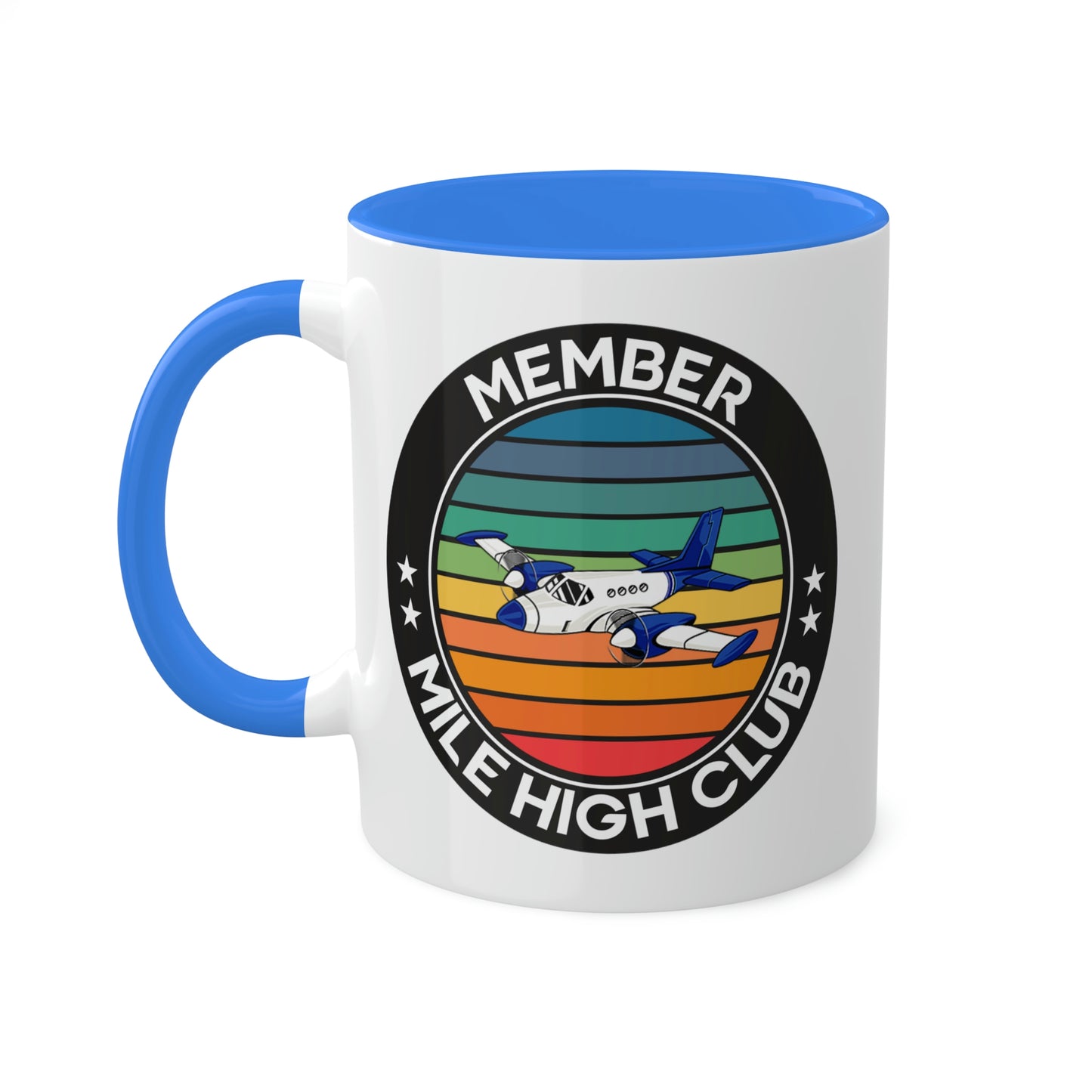 Mile High Club - Member - Circle - Colorful Mugs, 11oz