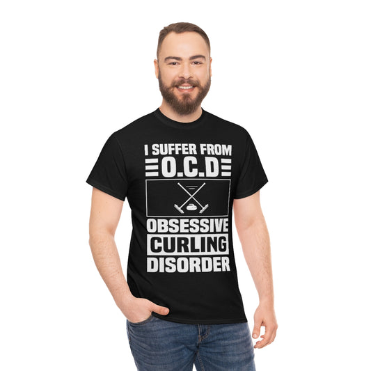 OCD - Obsessive Curling Disorder - Unisex Heavy Cotton Tee