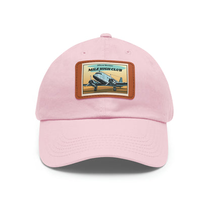 Mile High Club - DC3 - Dad Hat with Leather Patch