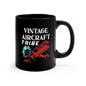 Vintage Aircraft Tribe - Biplane - White - 11oz Black Mug