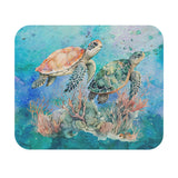 Sea Turtles - v5 - Watercolor - Mouse Pad (Rectangle)