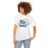 Eat - Sleep - Volleyball - Repeat - Unisex Heavy Cotton Tee