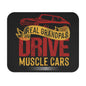 Real Grandpas Drive Muscle Cars - Mouse Pad (Rectangle)