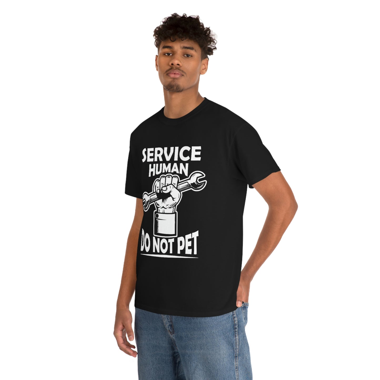 Service Human - Do Not Pet - Unisex Heavy Cotton Tee