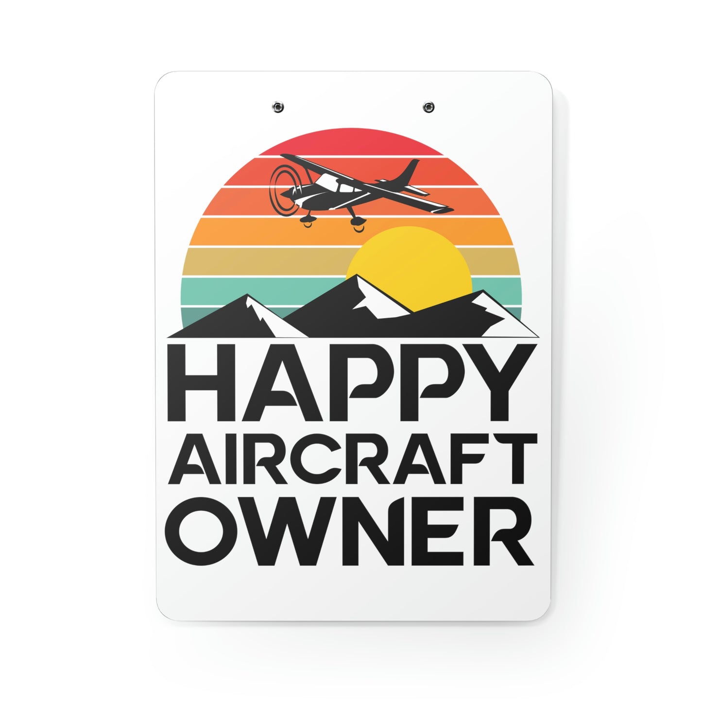 Happy Aircraft Owner - Retro - Clipboard