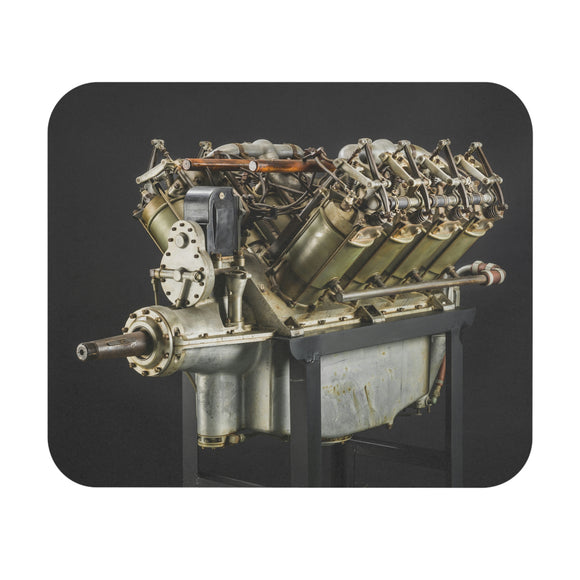 Curtiss OXX-6 V-8 Engine - Mouse Pad (Rectangle)