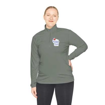 I Love Wisconsin Supper Clubs - Unisex Quarter-Zip Pullover