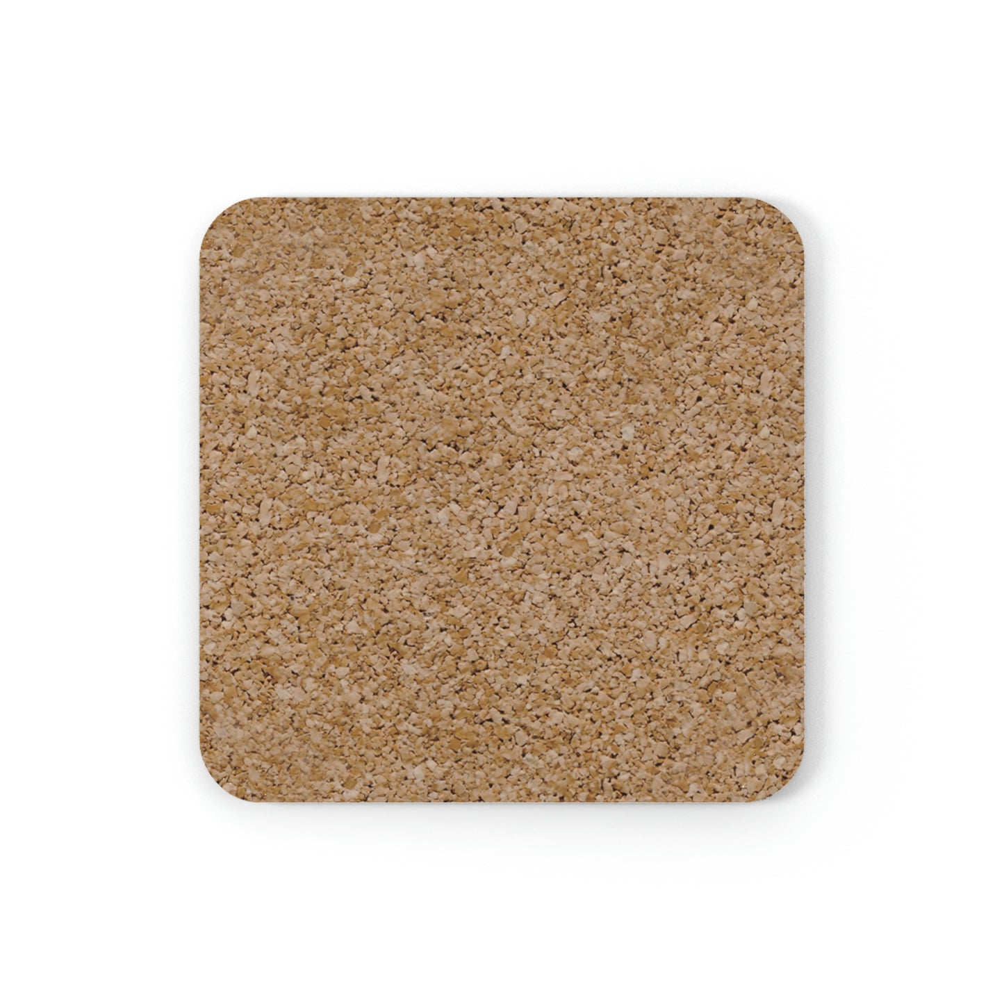 Airplanes And Coffee - Black - Cork Back Square Coaster