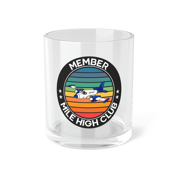 Mile High Club - Member - Circle - Bar Glass
