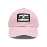 Mile High Club - Biplane - White - Dad Hat with Leather Patch
