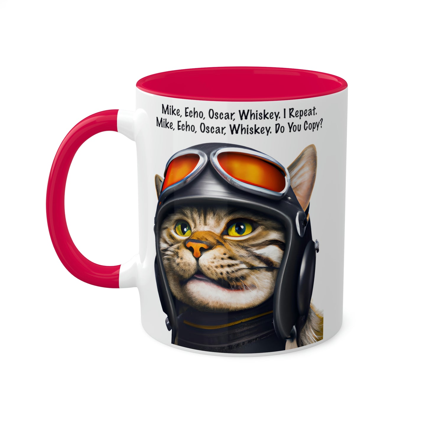 Mike, Echo, Oscar, Whiskey - Pilot - Colorful Mugs, 11oz