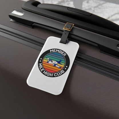 Mile High Club - Member - Circle - Luggage Tag