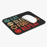 Eat - Sleep - Football - Repeat - Mouse Pad (Rectangle)