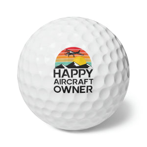 Happy Aircraft Owner - Retro - Golf Balls, 6pcs