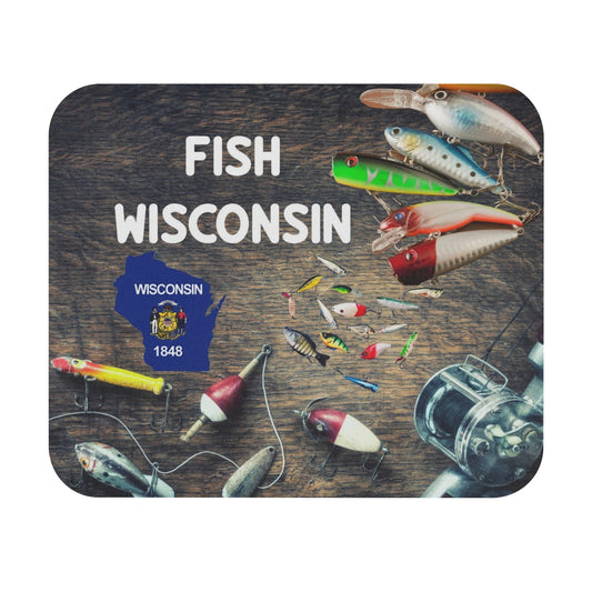 Fish Wisconsin - Mouse Pad (Rectangle)