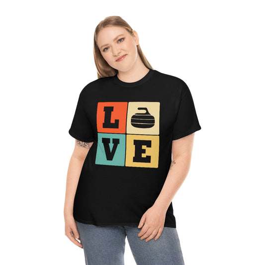 Love - Curling - Unisex Heavy Cotton Tee