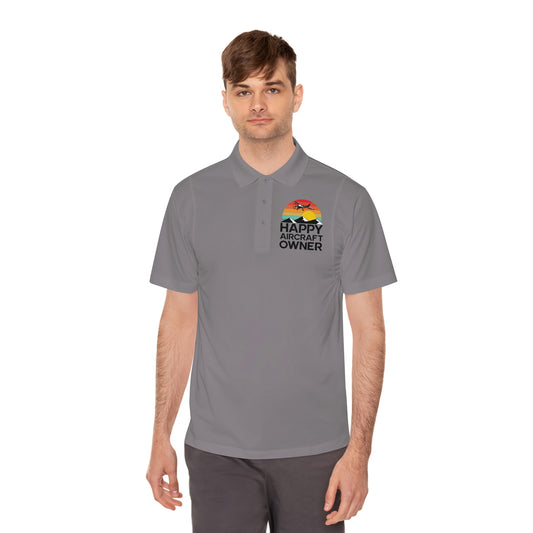 Happy Aircraft Owner - Retro - Men's Sport Polo Shirt