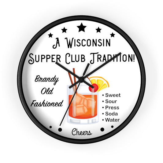 Wisconsin Supper Club Tradition - Wall clock