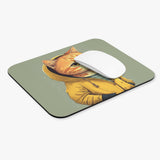 Cat In A Yellow Coat - Mouse Pad (Rectangle)