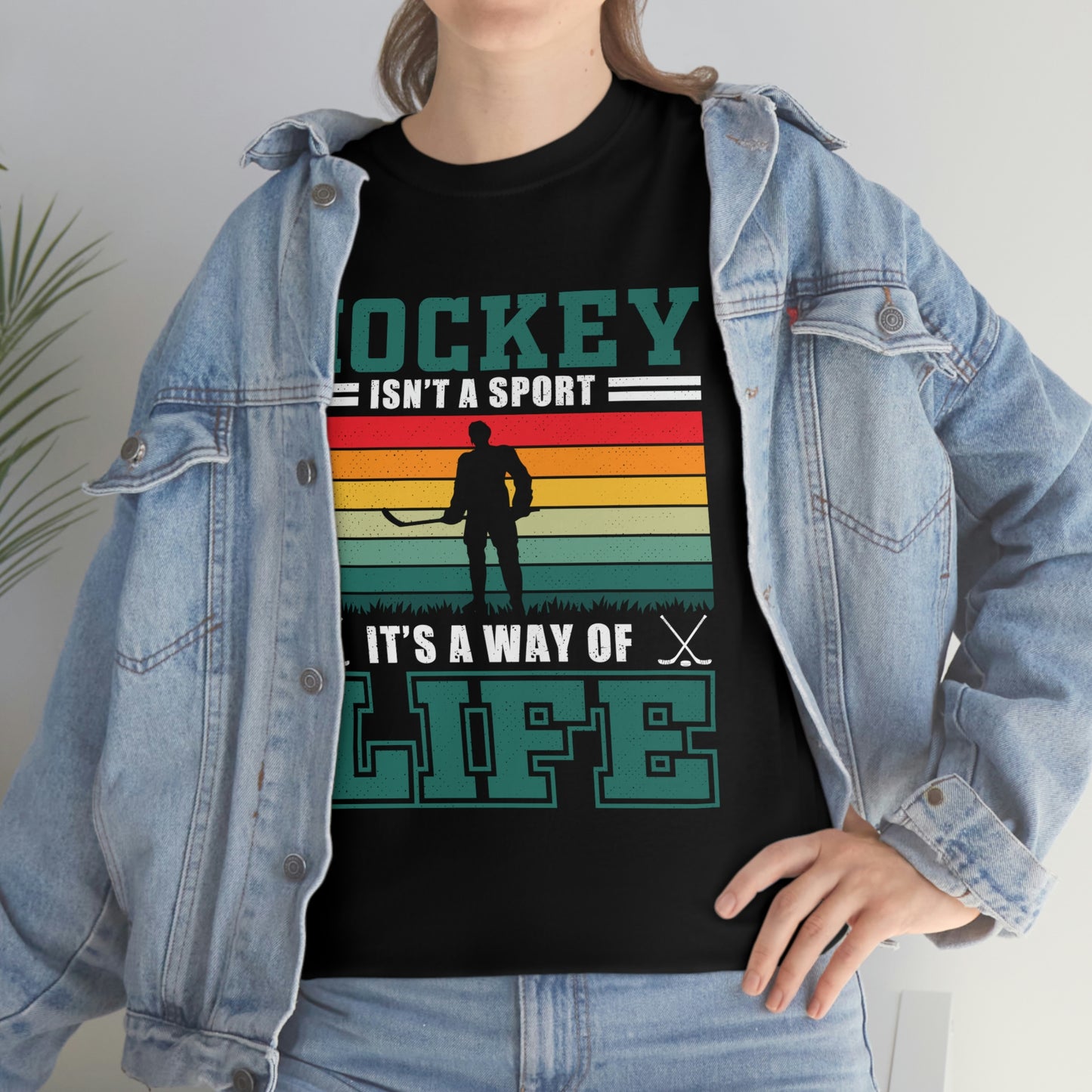 Hockey Isn't A Sport, It's A Way Of Life - Unisex Heavy Cotton Tee