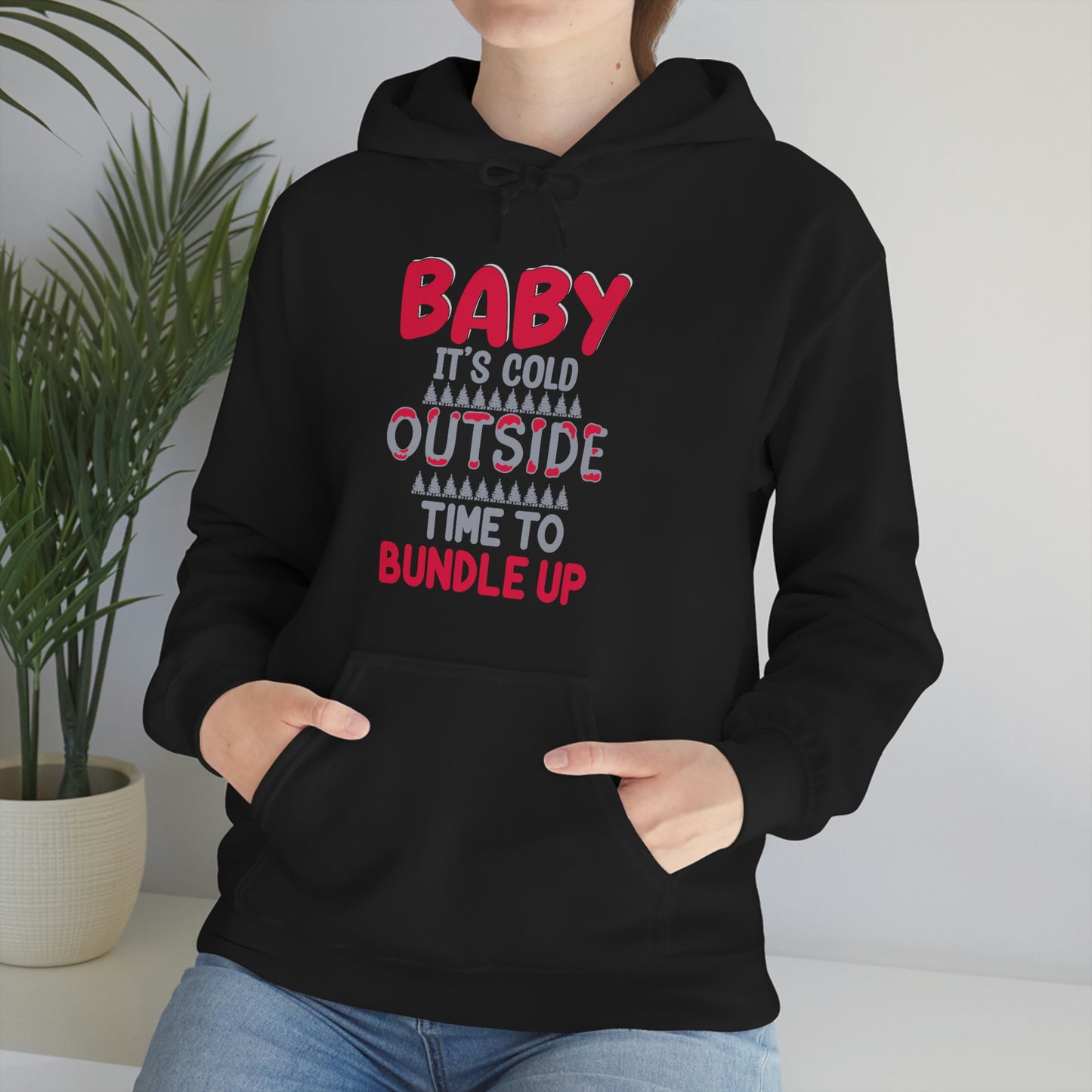 Time To Bundle Up - Unisex Heavy Blend™ Hooded Sweatshirt