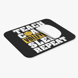 Teach - Coach - Volleyball - Sleep - Repeat - Mouse Pad (Rectangle)