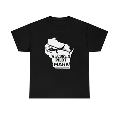 Wisconsin Pilot Mark - YouTube - Unisex Heavy Cotton Tee