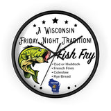 Wisconsin Fish Fry Tradition - Wall clock