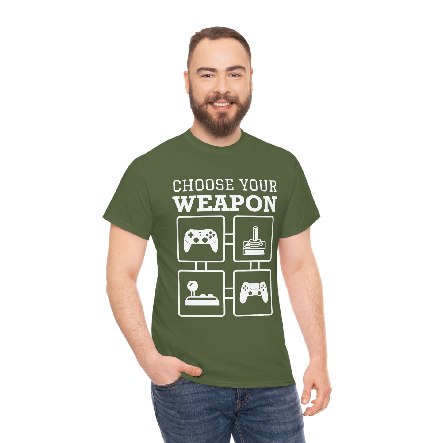 Choose Your Weapon - Unisex Heavy Cotton Tee