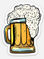 Foamy Beer Mug - Vinyl Sticker