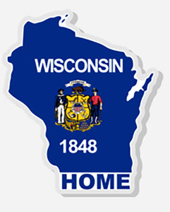 Wisconsin "Home" - Acrylic Pin