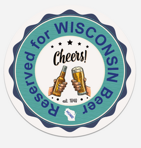 Wisconsin Reserved Beer - Coaster - Set of 10