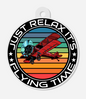 Just Relax - Flying Time - Biplane - Acrylic Keychain