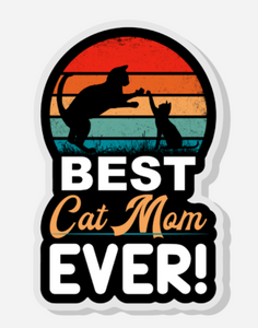Best Cat Mom - Two Cats - Acrylic Pin