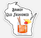 Wisconsin Brandy Old Fashioned - Vinyl Sticker & Magnet Special