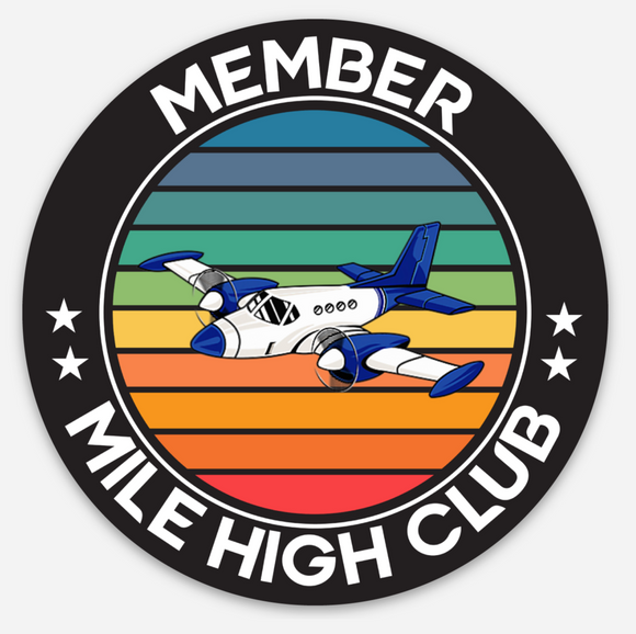 Mile High Club - Member - Circle - Coaster - 1 Each