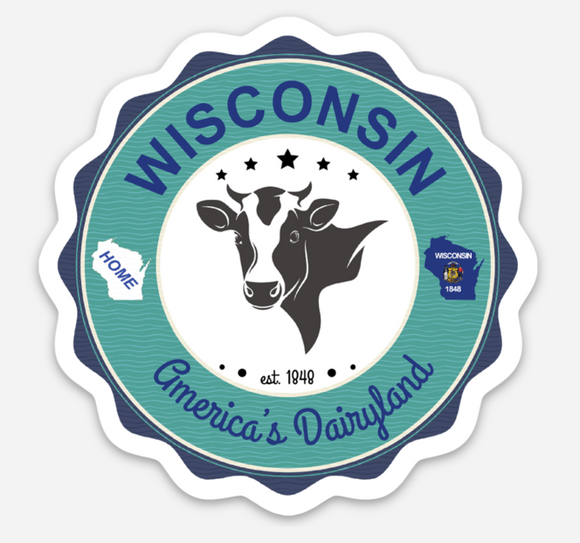 Wisconsin Dairyland - Vinyl Sticker